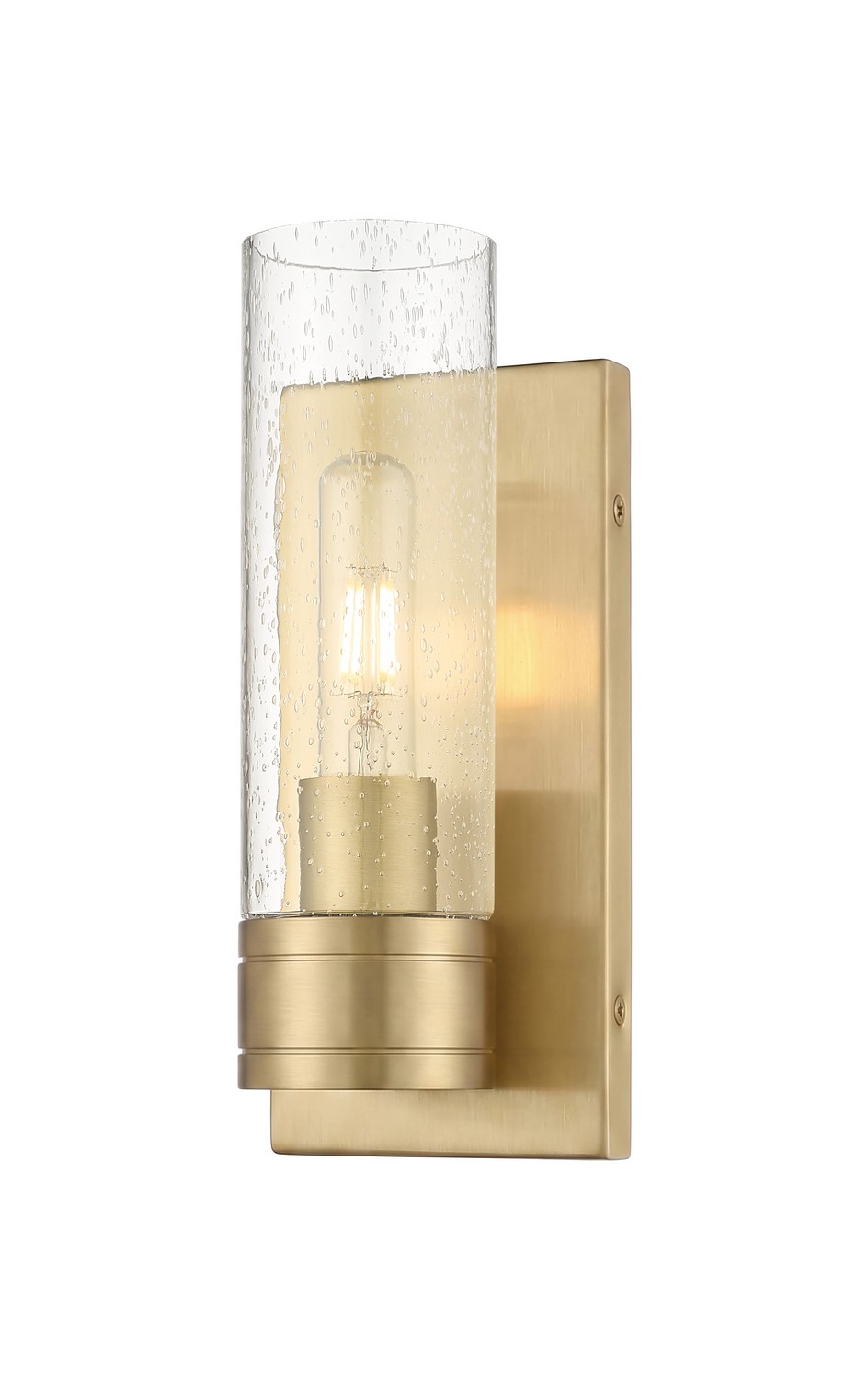 One Light Wall Sconce by Innovations - Downtown Urban Collection, Champagne Bronze Finish - 617-1W-CB-G617-8SDY