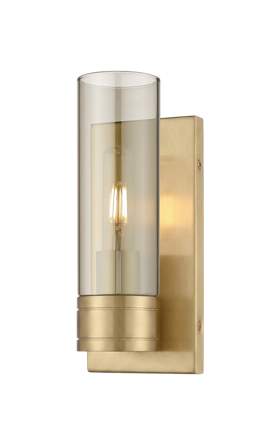 One Light Wall Sconce by Innovations - Downtown Urban Collection, Champagne Bronze Finish - 617-1W-CB-G617-8SM