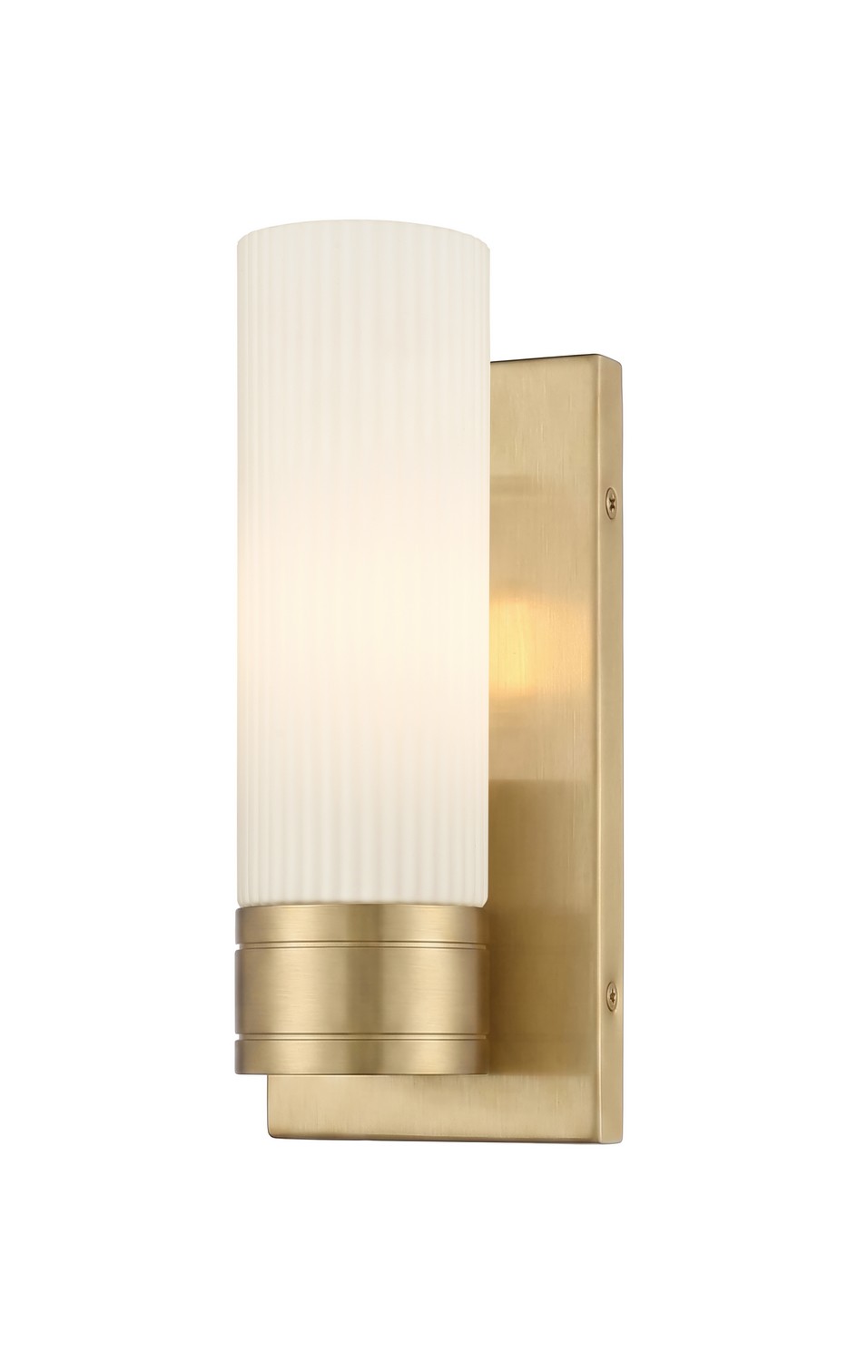 One Light Wall Sconce by Innovations - Downtown Urban Collection, Champagne Bronze Finish - 617-1W-CB-G617-8SWH