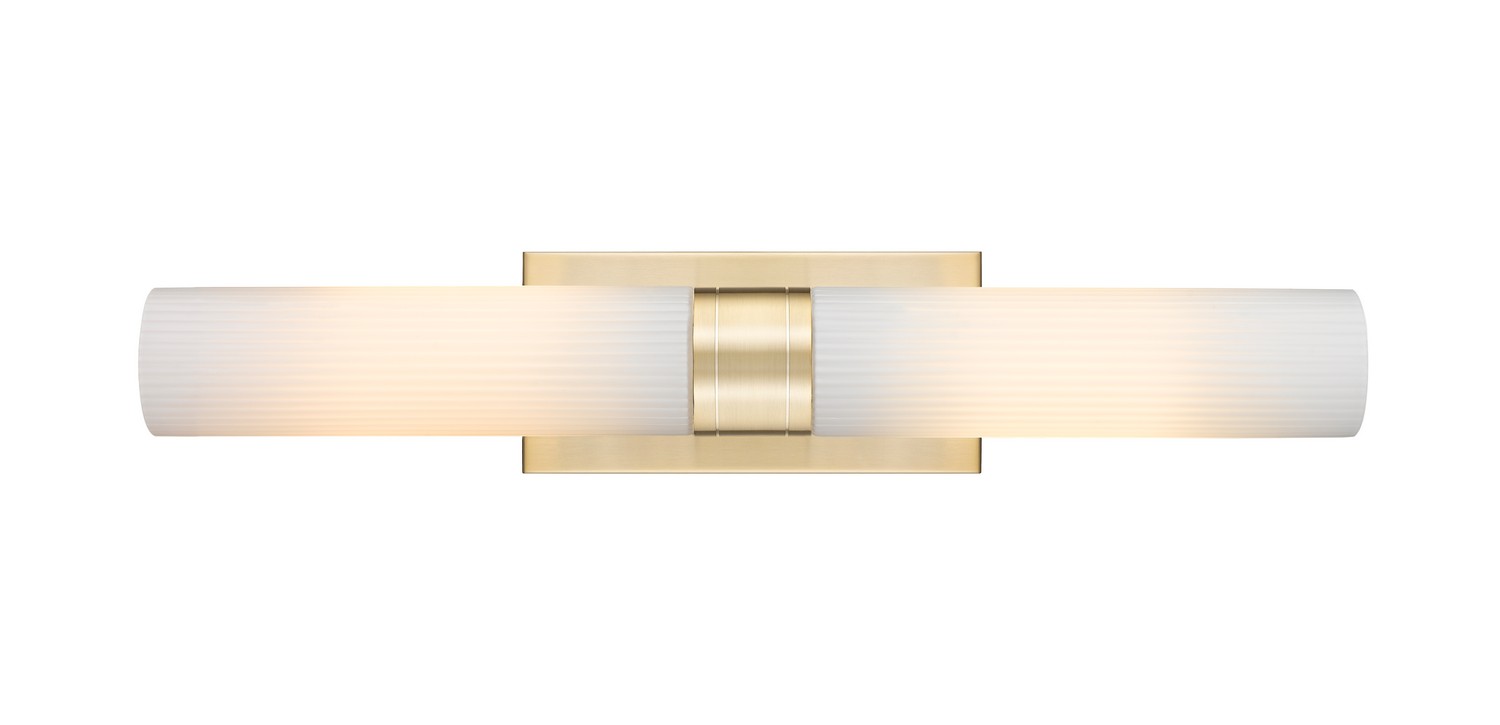 Two Light Bath Vanity by Innovations - Downtown Urban Collection, Champagne Bronze Finish - 617-2W-CB-G617-11SWH