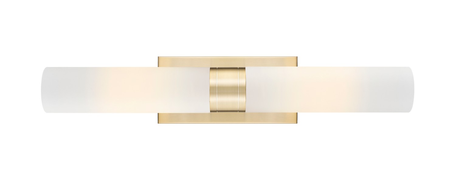 Two Light Bath Vanity by Innovations - Downtown Urban Collection, Champagne Bronze Finish - 617-2W-CB-G617-11WH