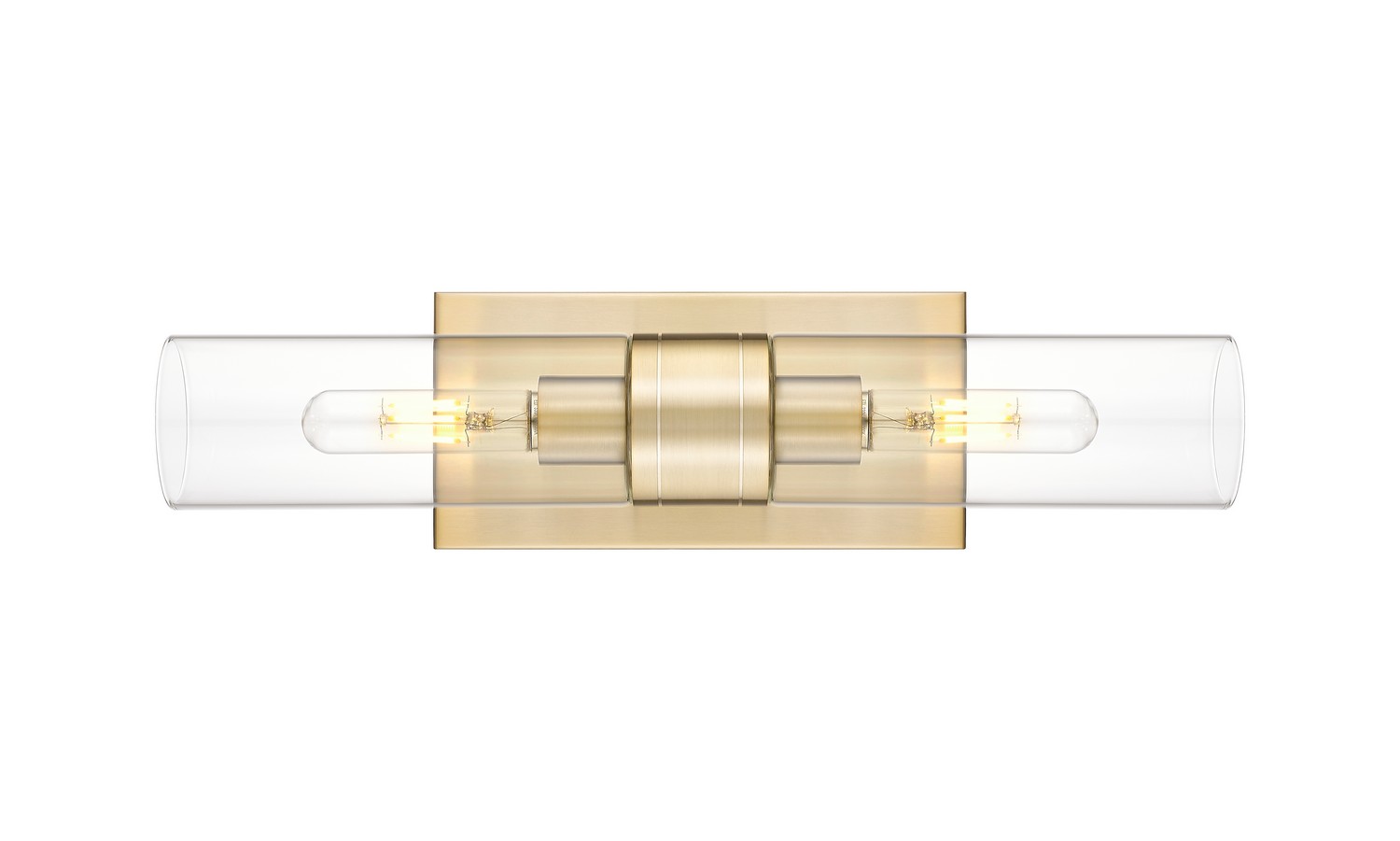 Two Light Bath Vanity by Innovations - Downtown Urban Collection, Champagne Bronze Finish - 617-2W-CB-G617-8CL