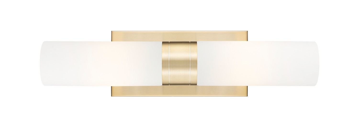 Two Light Bath Vanity by Innovations - Downtown Urban Collection, Champagne Bronze Finish - 617-2W-CB-G617-8WH