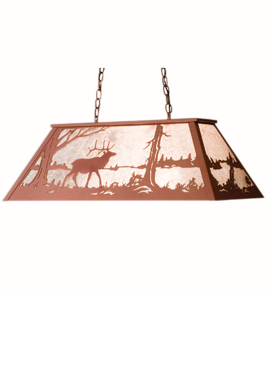 Six Light Oblong Pendant