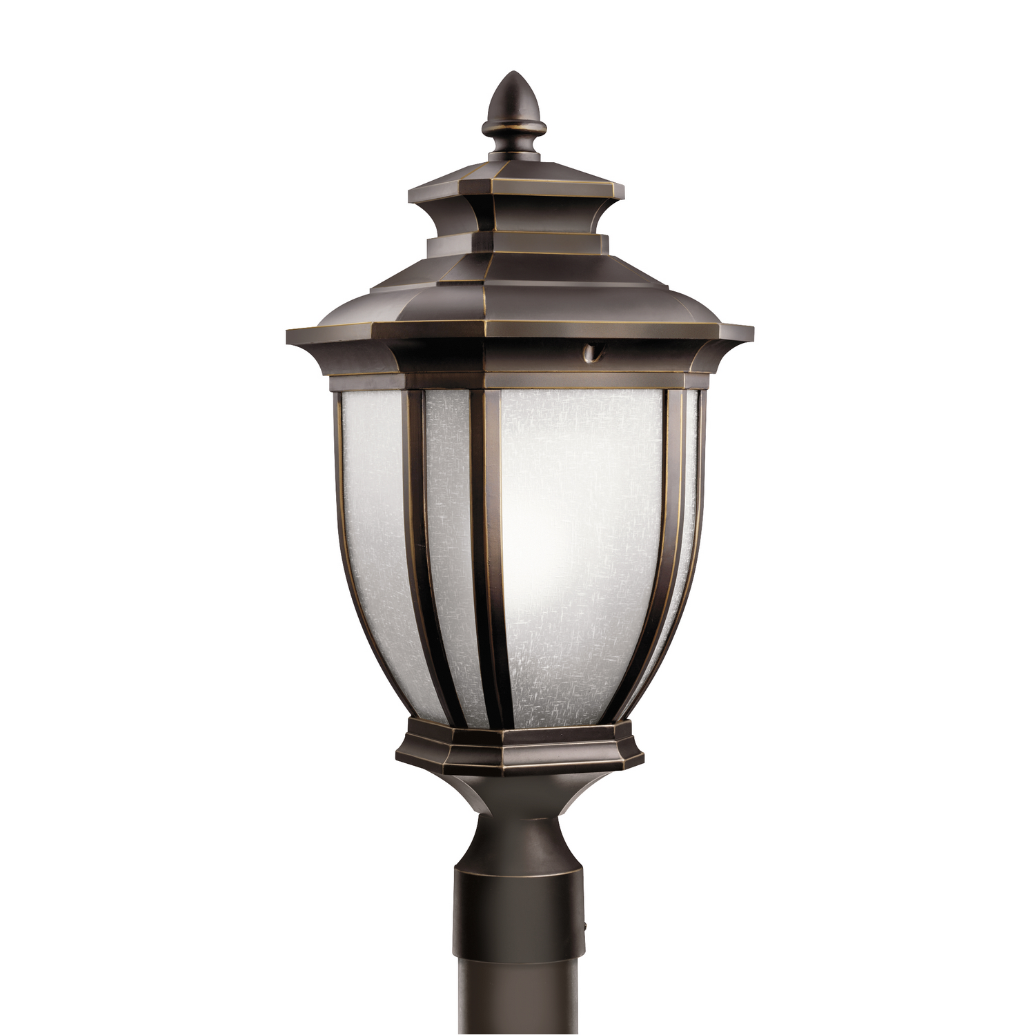 Photos - Chandelier / Lamp Kichler Salisbury 1-Light 21.75" Outdoor Post Lantern in Rubbed Bronze 9938RZ 