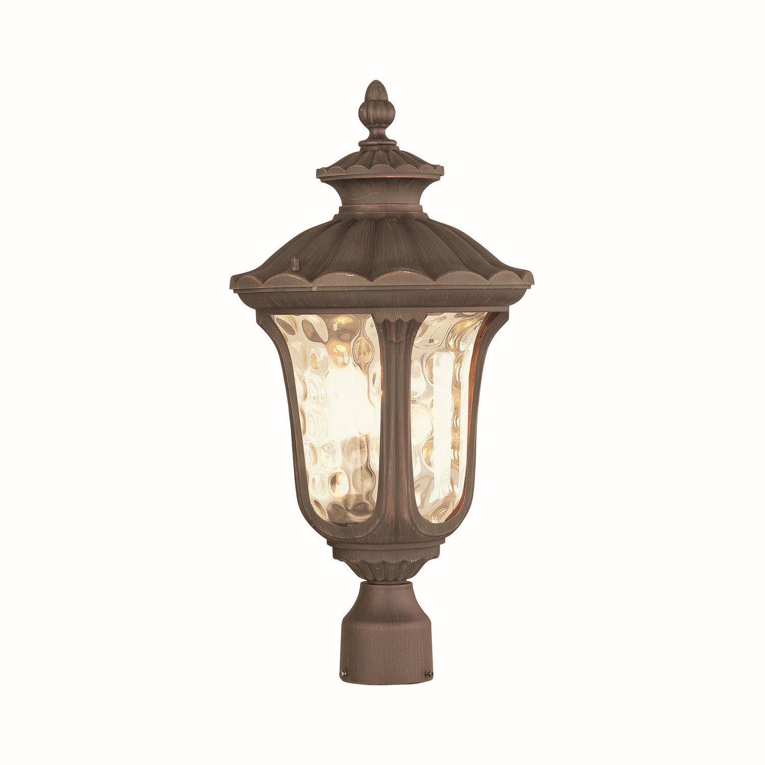Photos - Chandelier / Lamp Oxford Livex Hand Applied Imperial Bronze Three Light Post-Top Lanterm from the  Collection 7659-58 
