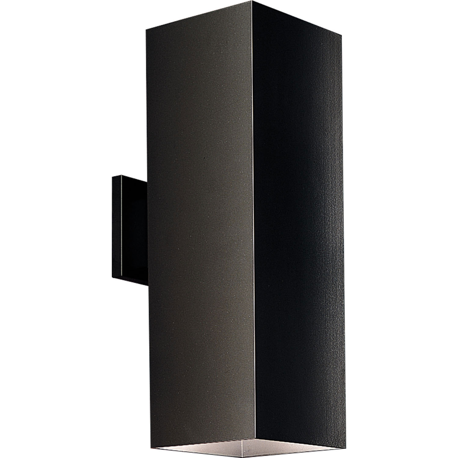 PROG P5644-31 BLACK 6" UP/DOWN SQUARE FOR INTERIOR OR EXTERIOR 2-Q250PAR38 OR 2-150BR40