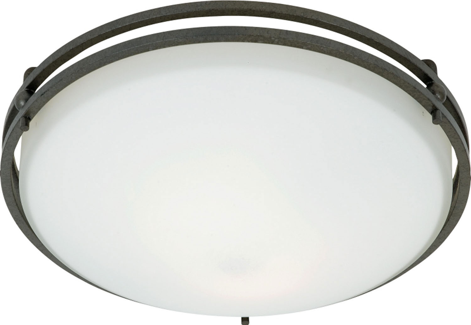 Quoizel Ozark Two Light Flush Mount in Iron Gate - OZ1613IN