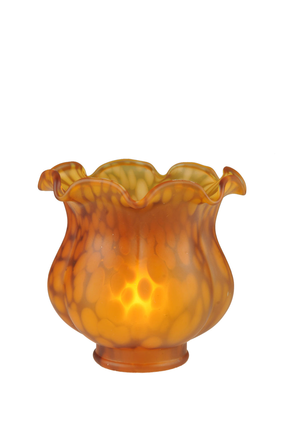 Collection: Melon Flower Finish: Amber Width: 4.50" Height: 3.75"
