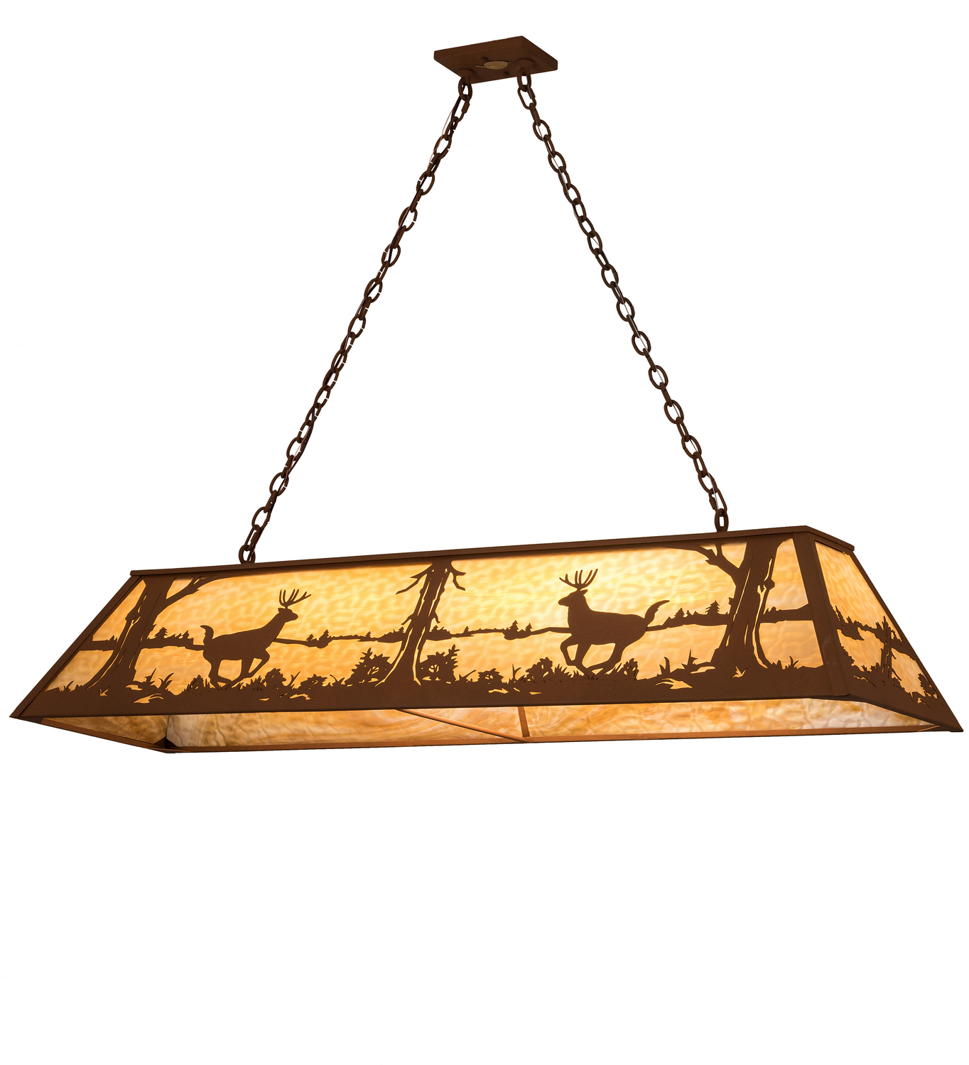Nine Light Oblong Pendant