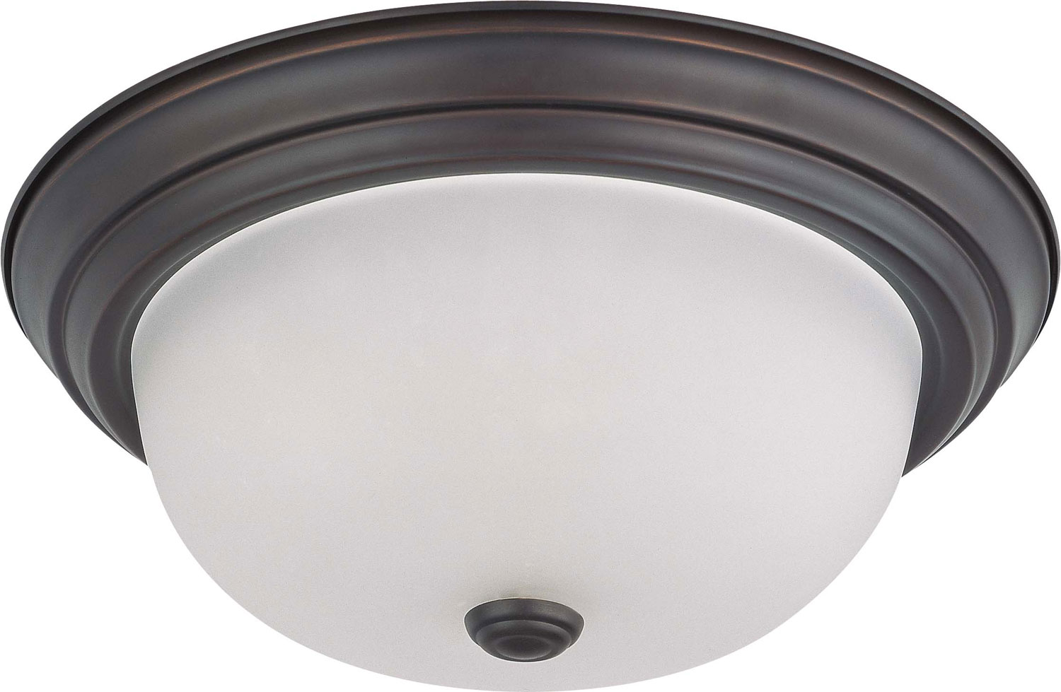 NUVO 60-3146 2 LIGHT; 13 IN.; FLUSH MOUNT WITH FROSTED WHITE GLASS FROSTED WHITE GLASS FLUSH MOUNT 2-60A 13"