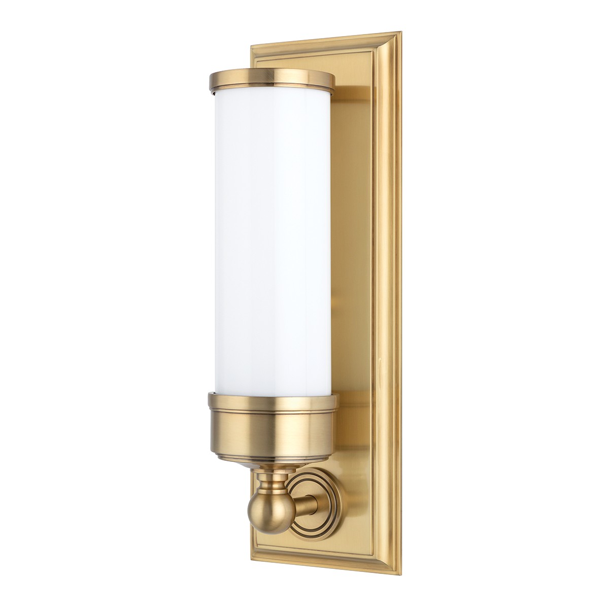 Hudson Valley Everett One Light Bath Bracket in Aged Brass - 371-AGB