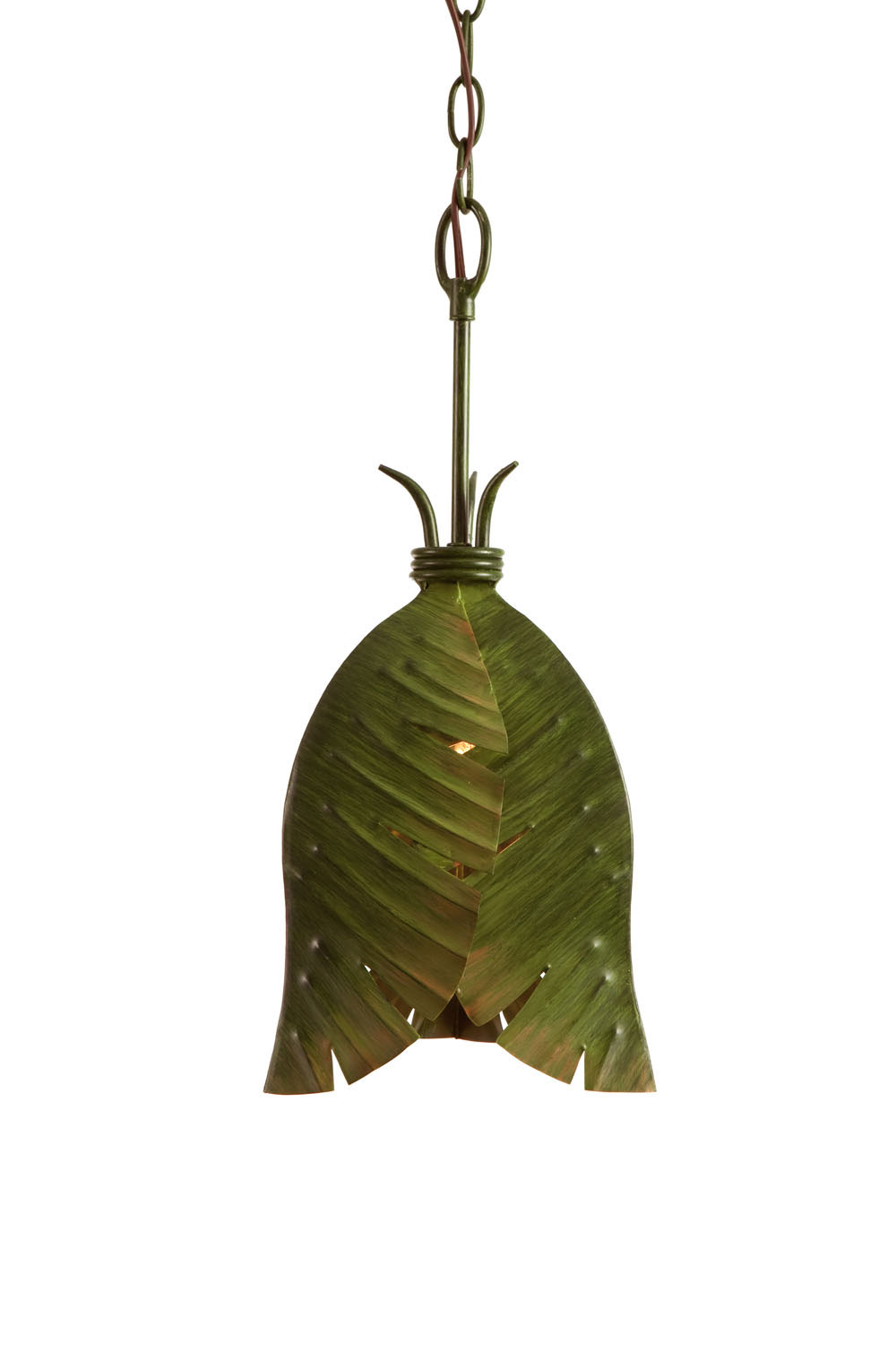 Varaluz Banana Leaf One Light Mini Pendant in Banana Leaf - 901M01