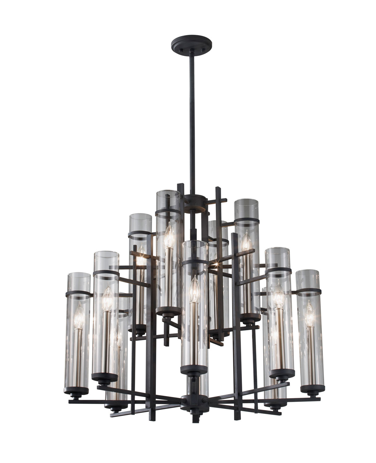 12 Light Chandelier from the Ethan collection by Feiss F262984AFBS