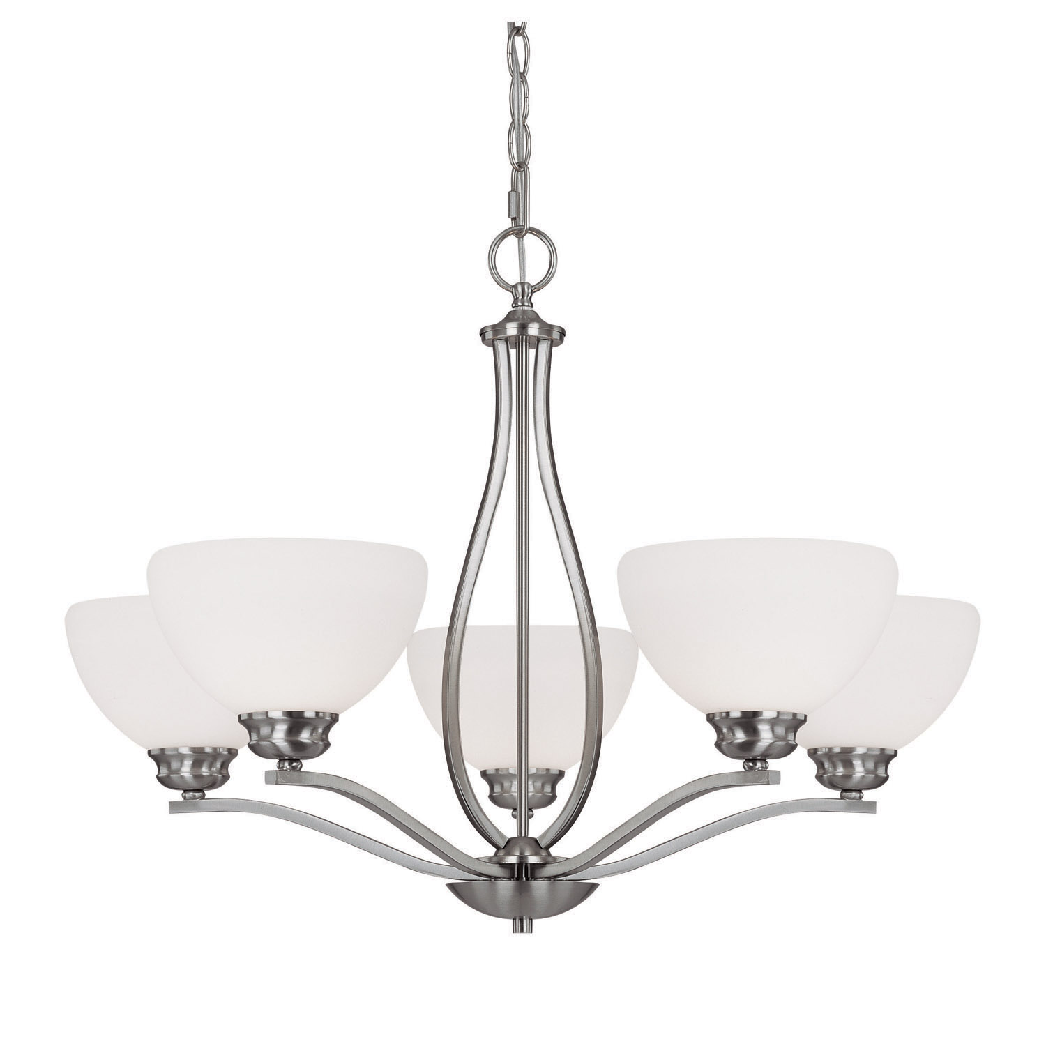 Capital Lighting Stanton Five Light Chandelier in Brushed Nickel - 4035BN-212