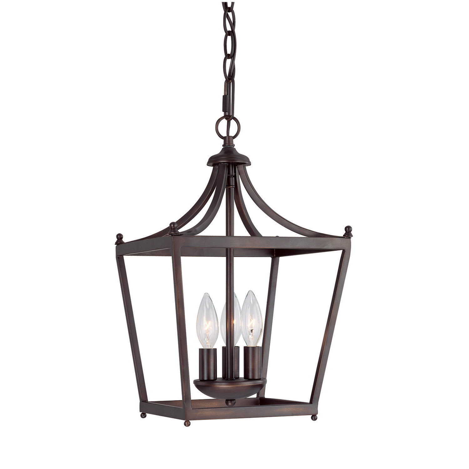 Capital Lighting Stanton Three Light Foyer Pendant in Burnished Bronze - 4036BB