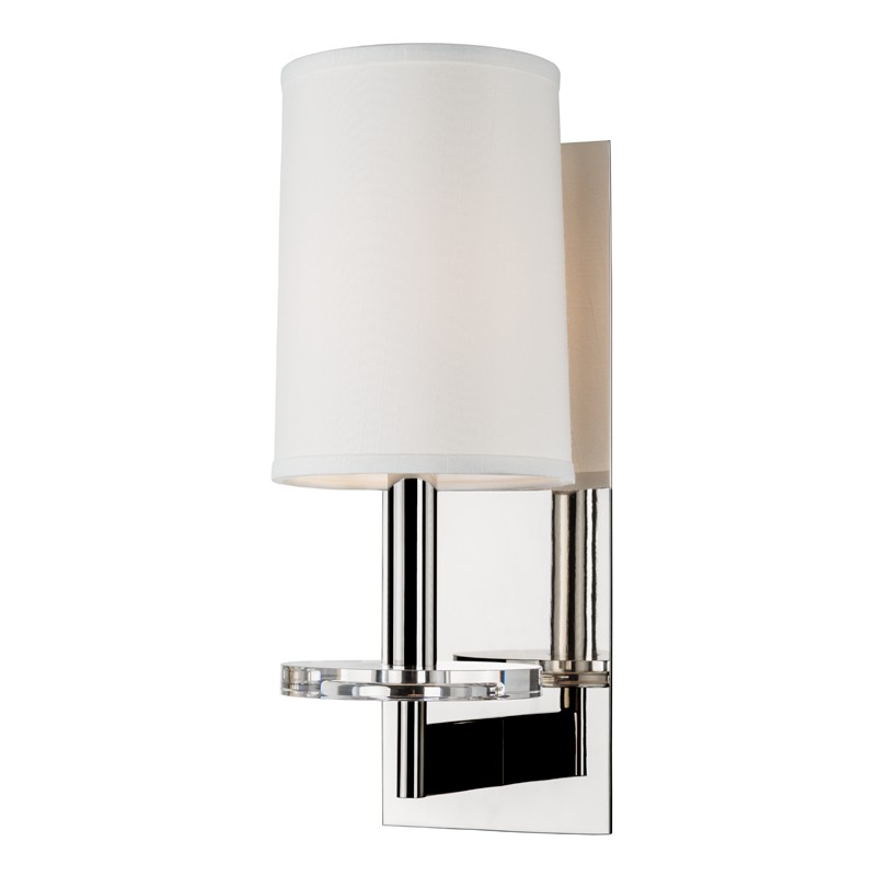 Hudson Valley Chelsea One Light Wall Sconce in Polished Nickel - 8801-PN