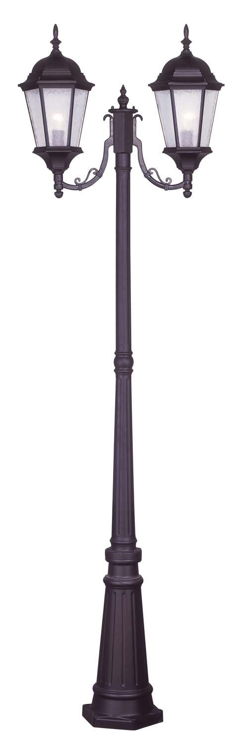 Photos - Chandelier / Lamp Livex Bronze Outdoor Post Mount from the Hamilton Collection 7554-07
