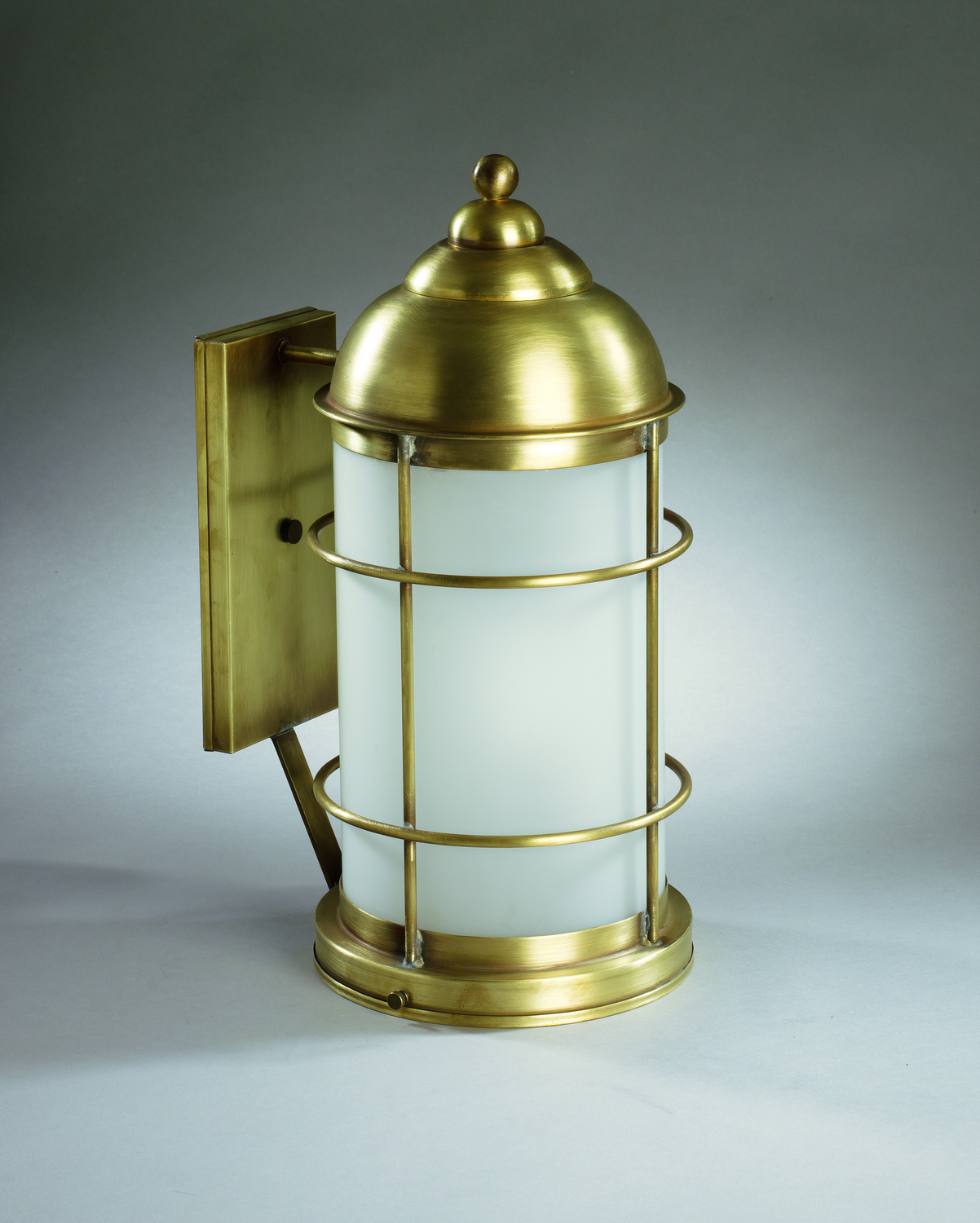 Northeast Lantern Nautical One Light Wall Mount in Antique Brass - 3531-AB-MED-FST