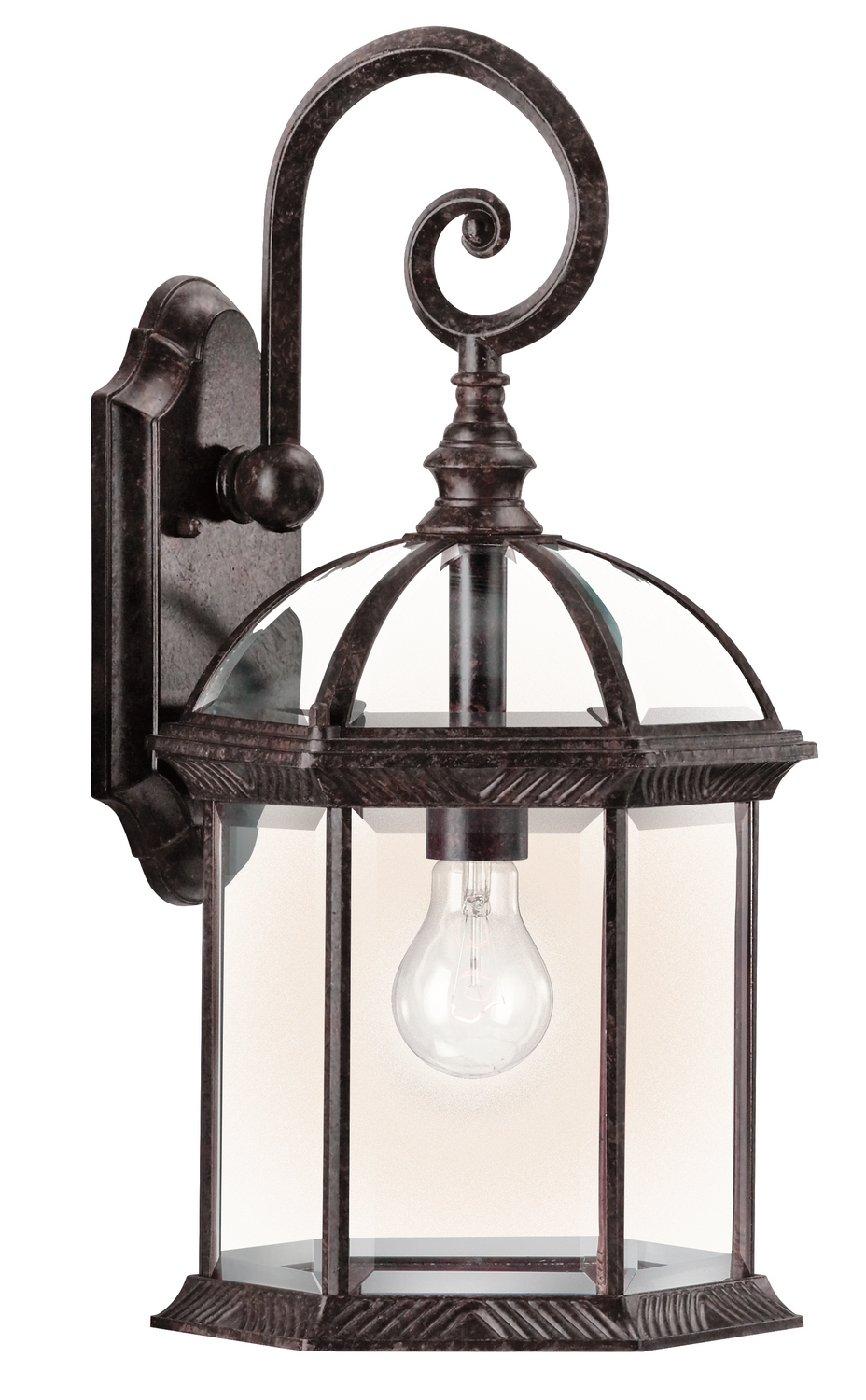 Kichler Barrie One Light Outdoor Wall Mount in Tannery Bronze - 49186TZ
