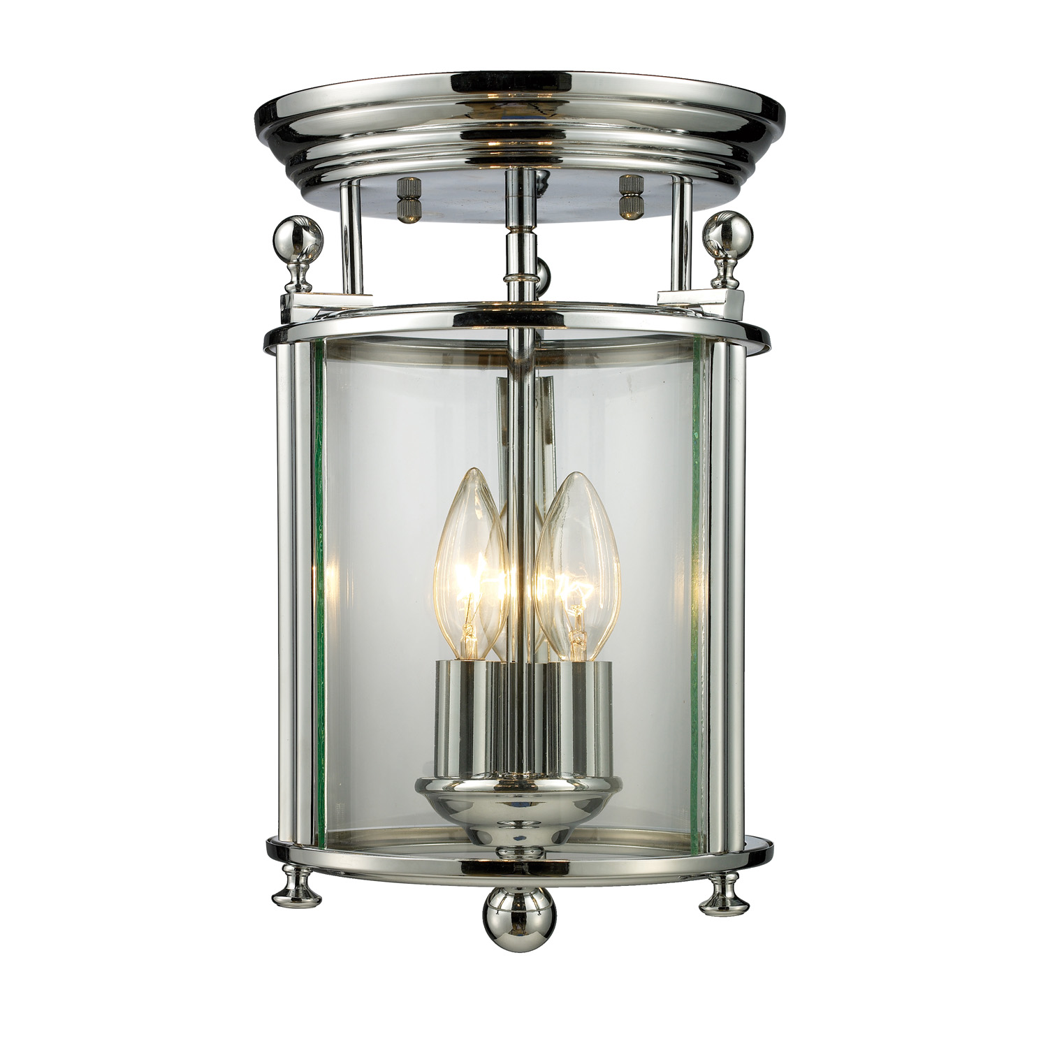 Three Light Flush Mount by Z-Lite - Wyndham Collection, Chrome Finish - 134F