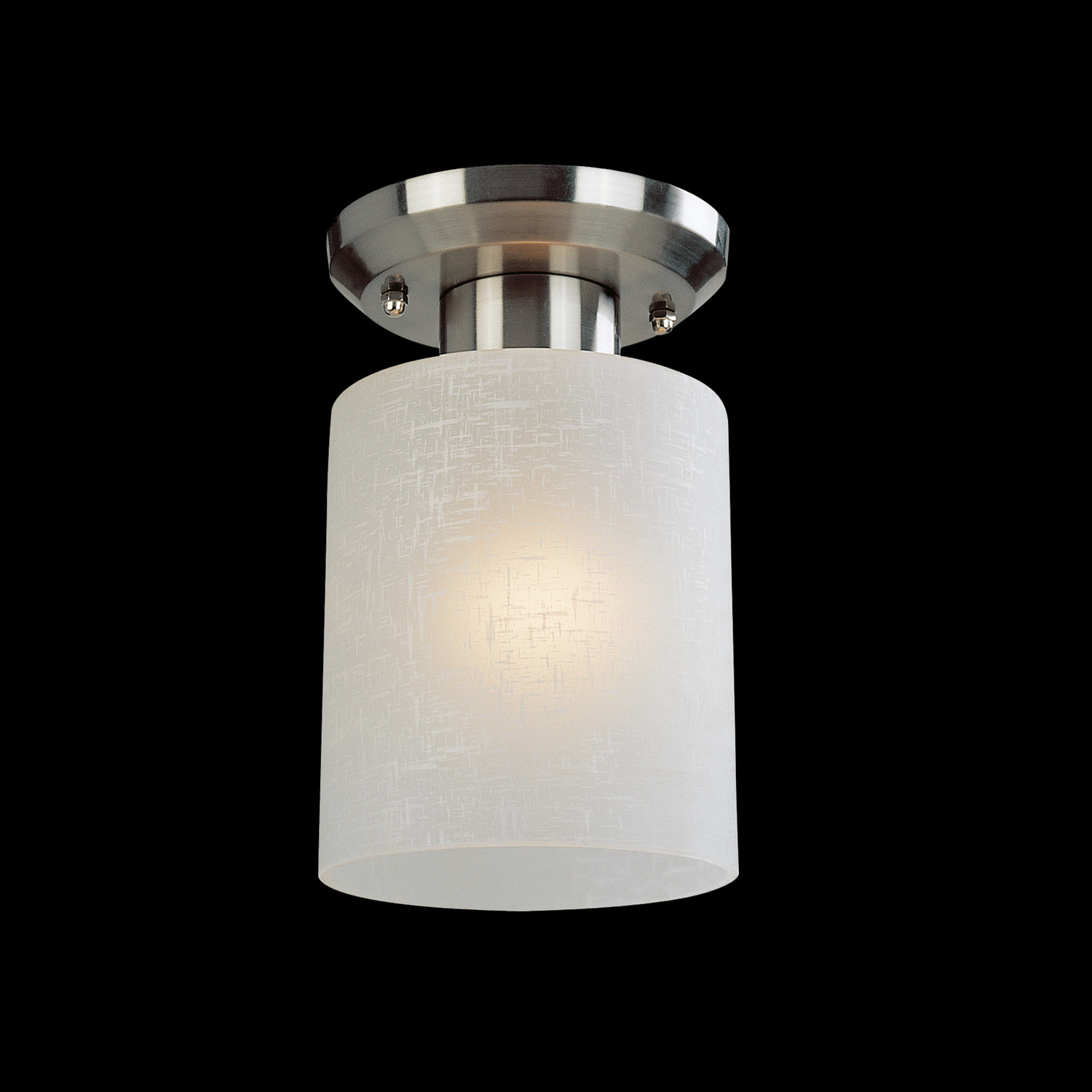 One Light Flush Mount by Z-Lite - Cobalt Collection, Brushed Nickel Finish - 152F-1