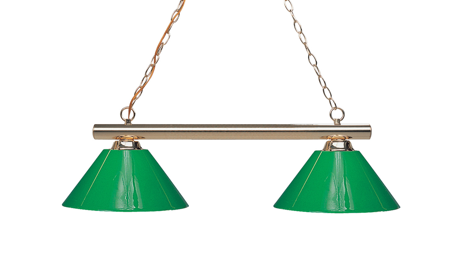Two Light Billiard by Z-Lite - Sharp Shooter Collection, Polished Brass Finish - 155-2PB-PGR
