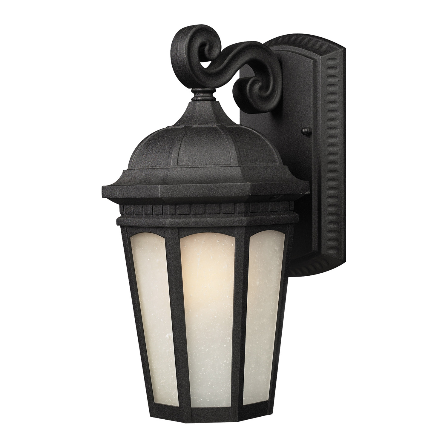 One Light Outdoor Wall Light by Z-Lite - Newport Collection, Black Finish - 508M-BK