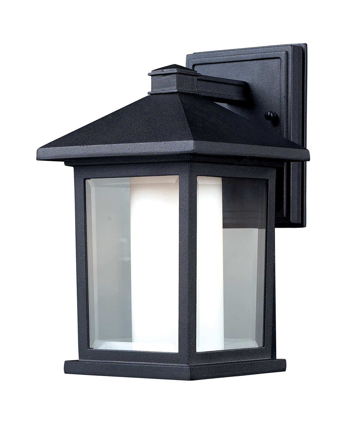 One Light Outdoor Wall Light by Z-Lite - Mesa Collection, Black Finish - 523S