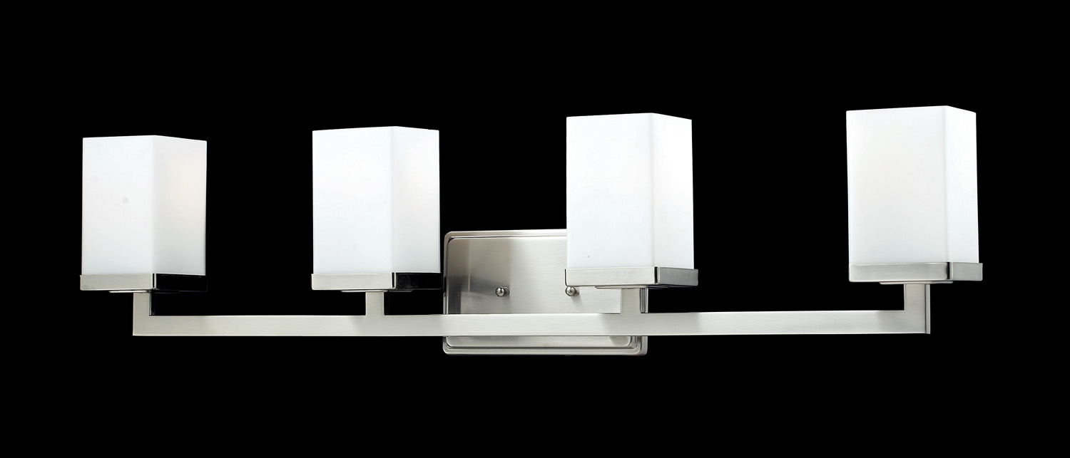 Four Light Vanity by Z-Lite - Tidal Collection, Brushed Nickel Finish - 1900-4V