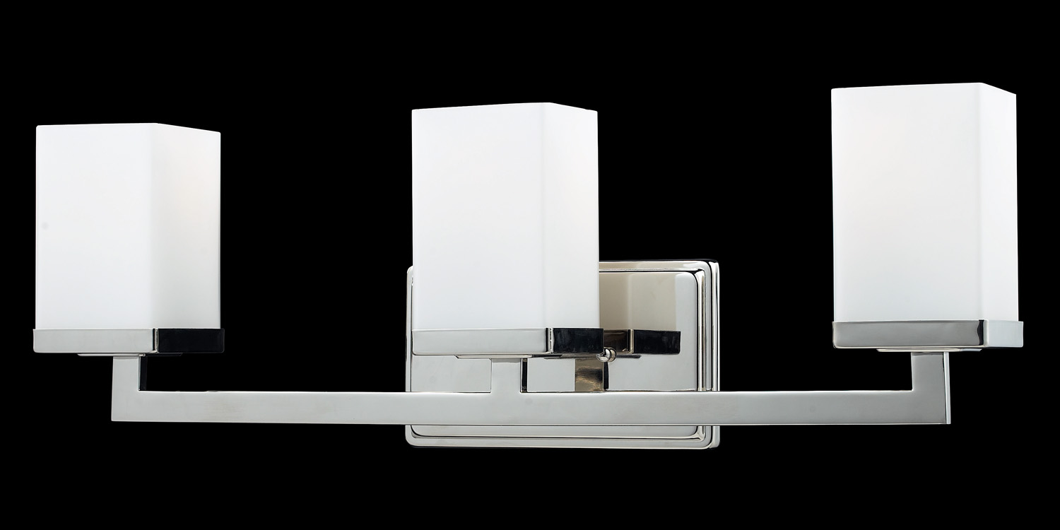 Three Light Vanity by Z-Lite - Tidal Collection, Chrome Finish - 1901-3V
