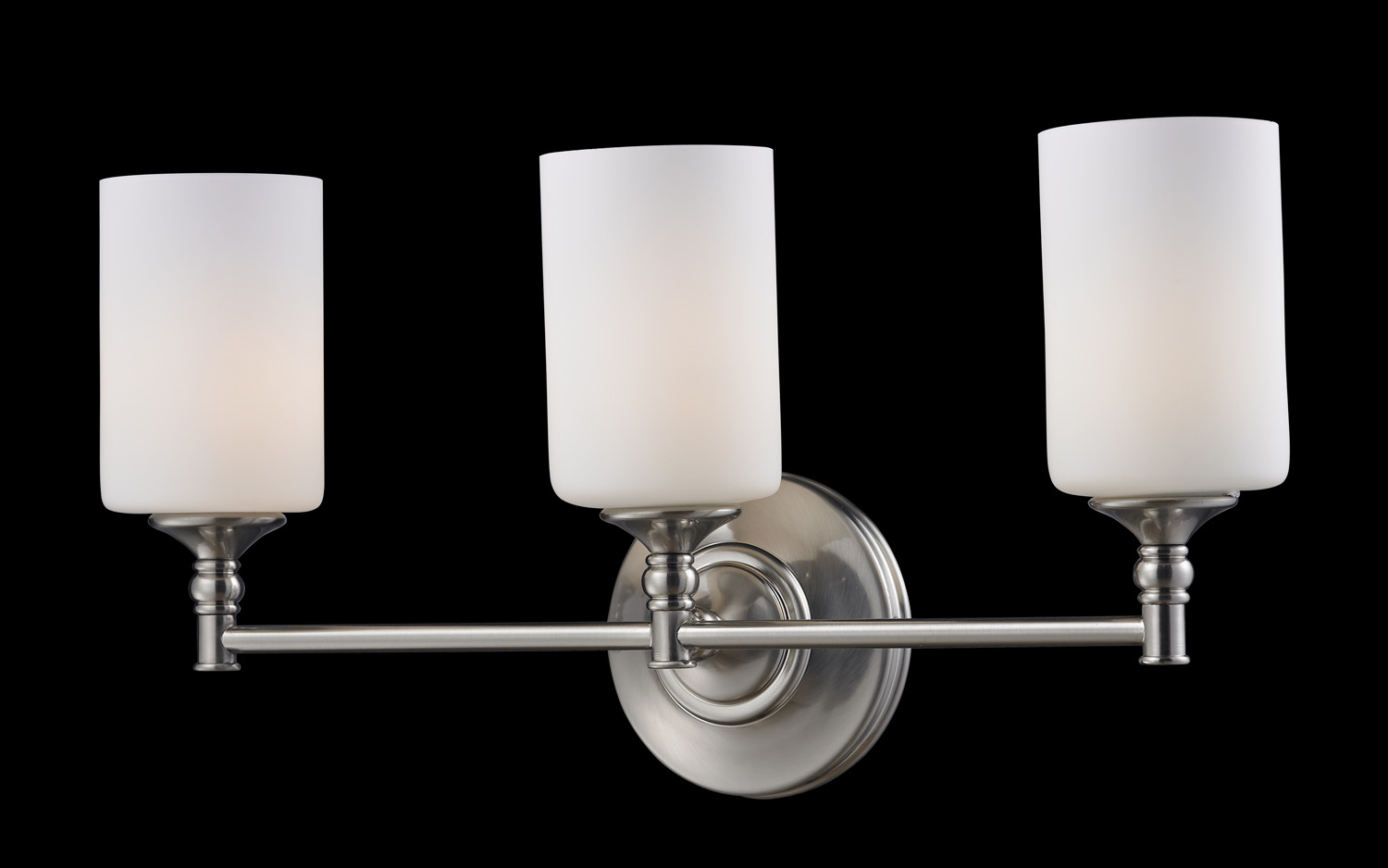 Three Light Vanity by Z-Lite - Cannondale Collection, Brushed Nickel Finish - 2102-3V
