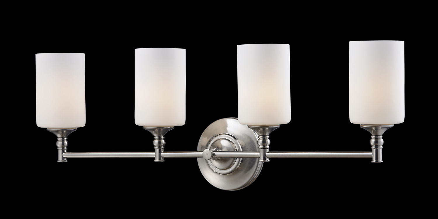 Four Light Vanity by Z-Lite - Cannondale Collection, Brushed Nickel Finish - 2102-4V