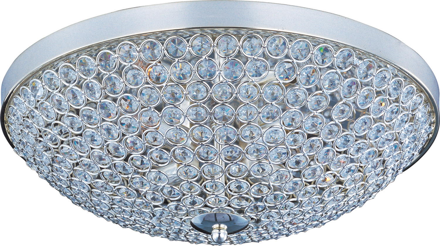 Maxim Glimmer Four Light Flush Mount in Plated Silver - 39871BCPS