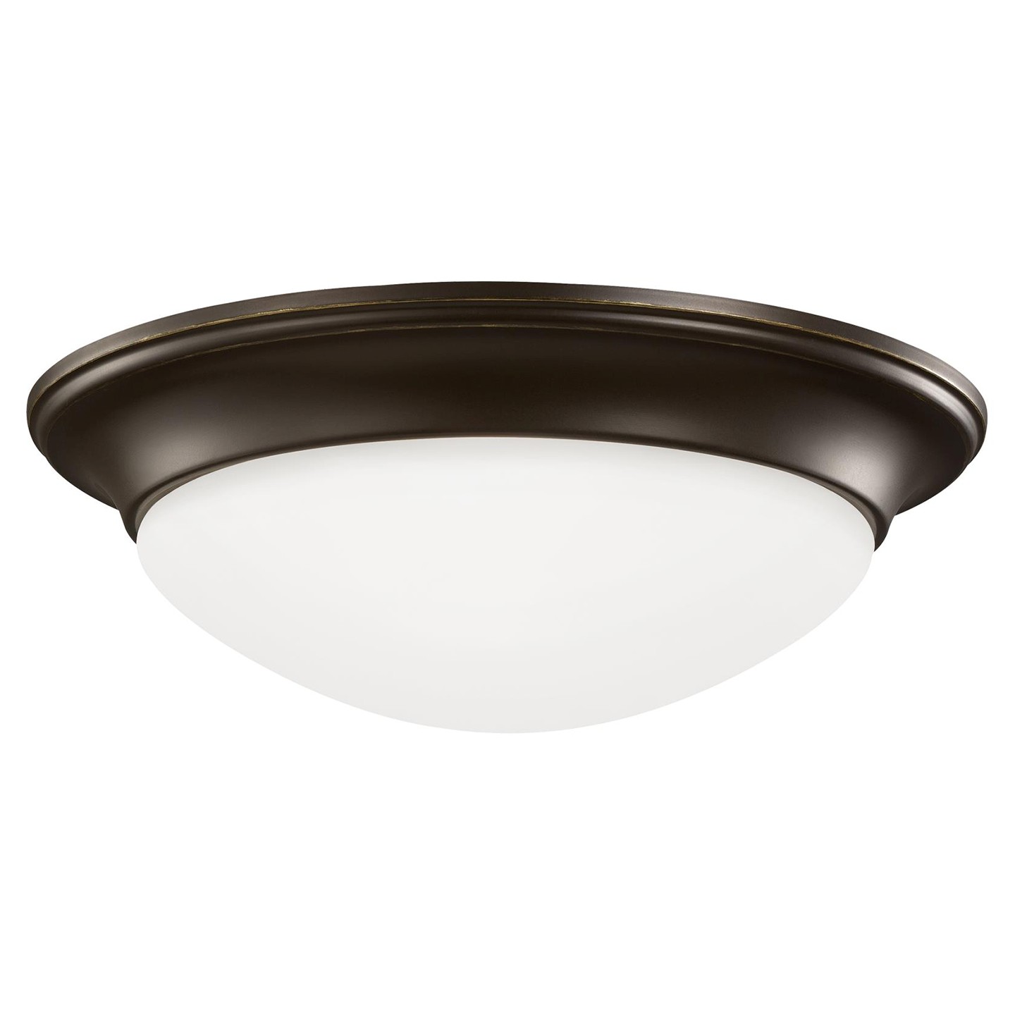 Generation Lighting 75434-710 Nash 1 Light 11.5 inch Bronze Flush Mount Ceiling Light