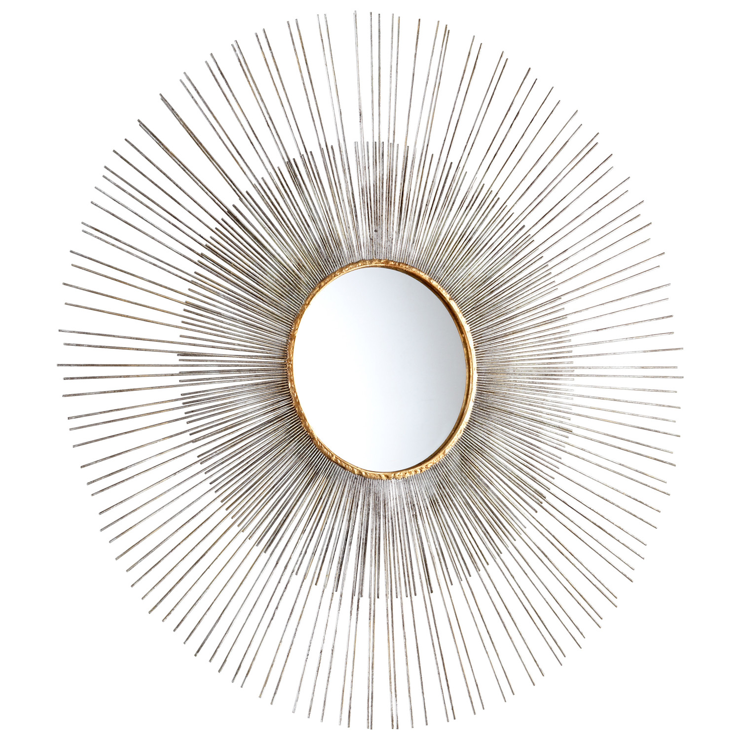 Photos - Chandelier / Lamp Cyan Design Cyan Design Large Pixley Mirror in Antiqued Silver Leaf 05539