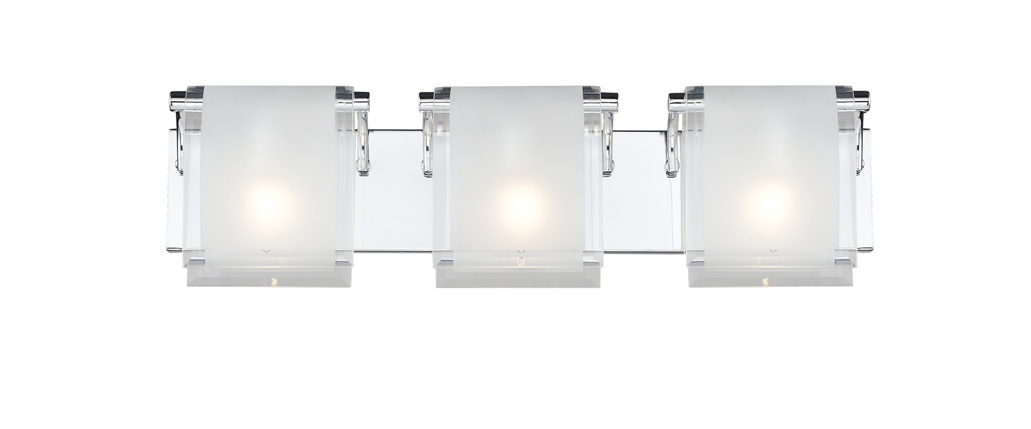 Three Light Vanity by Z-Lite - Zephyr Collection, Chrome Finish - 169-3V