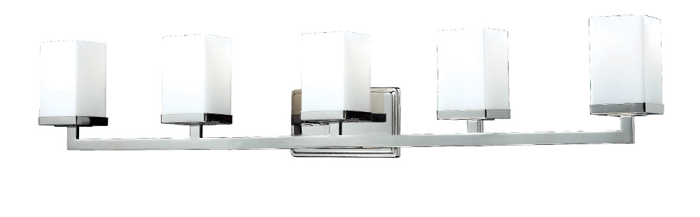 Five Light Vanity by Z-Lite - Tidal Collection, Chrome Finish - 1901-5V