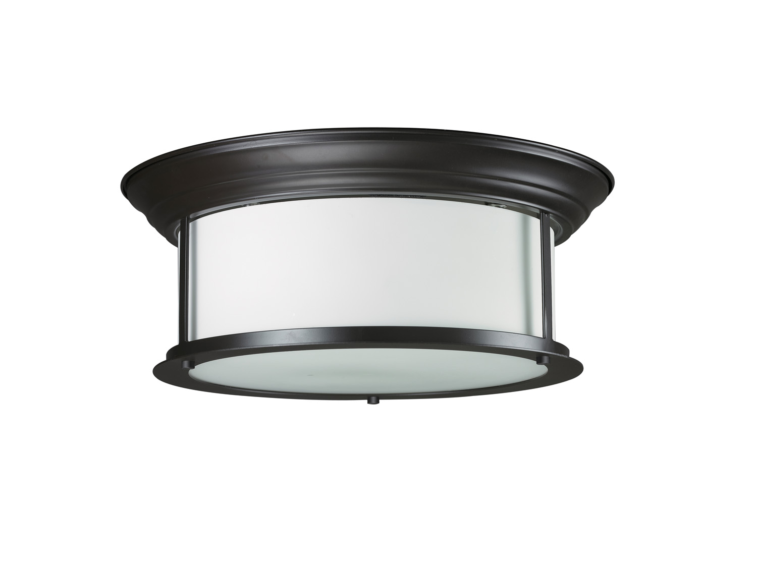 Three Light Flush Mount by Z-Lite - Sonna Collection, Bronze Finish - 2004F16-BRZ