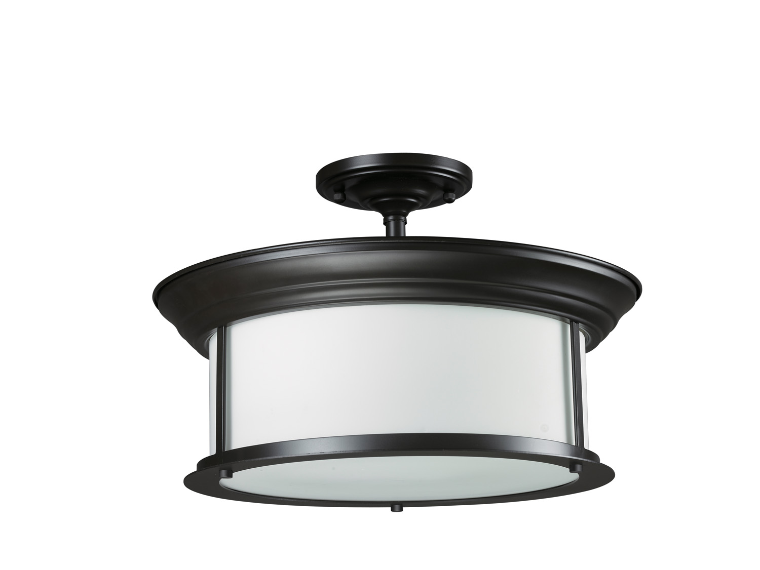 Three Light Semi Flush Mount by Z-Lite - Sonna Collection, Bronze Finish - 2004SF-BRZ