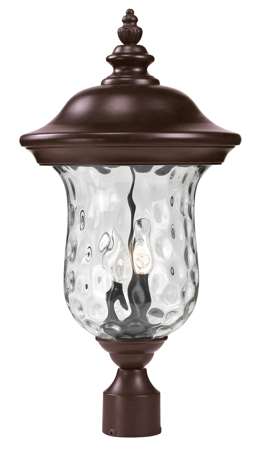 Two Light Outdoor Post Mount Fixture by Z-Lite - Armstrong Collection, Bronze Finish - 533PHM-RBRZ