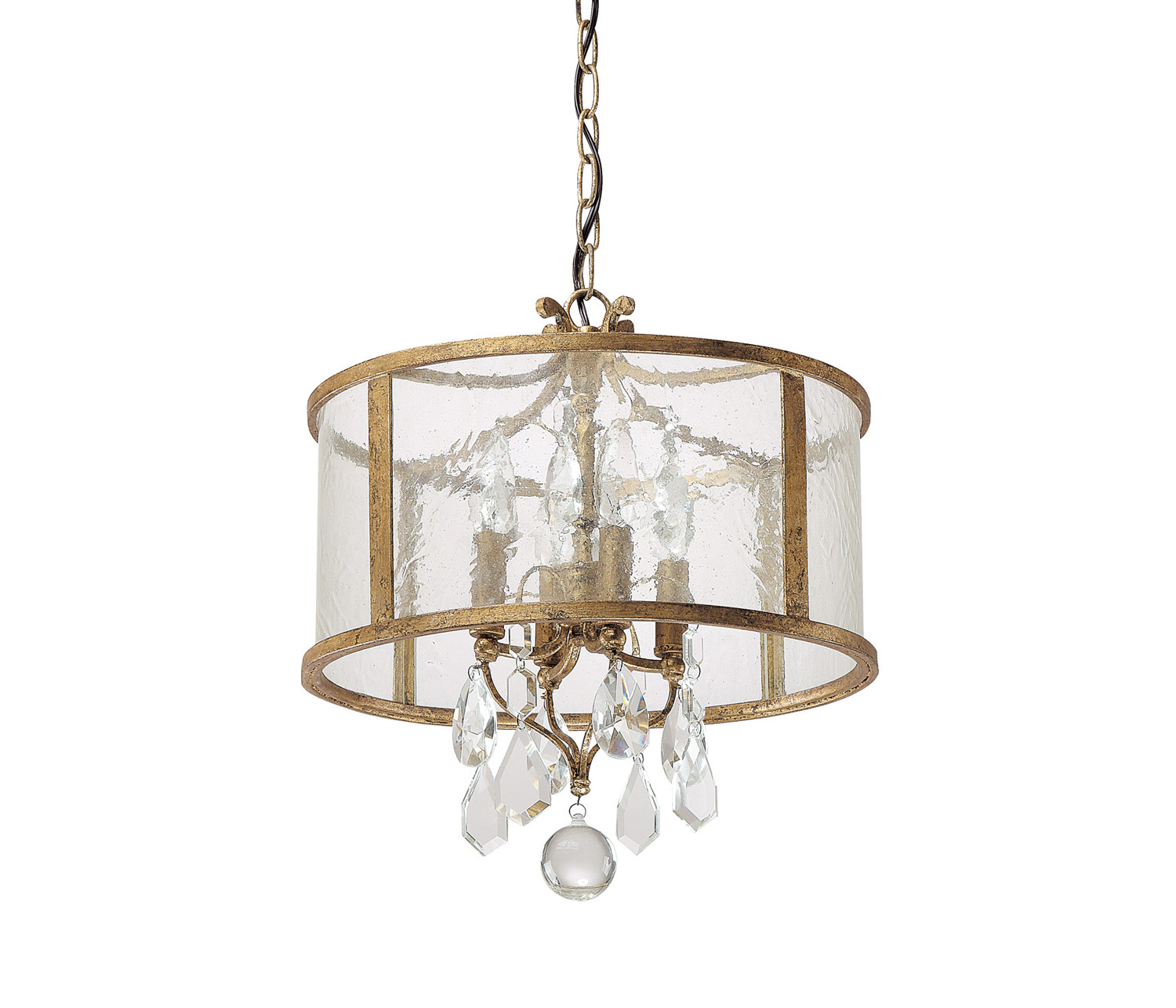 Capital Lighting Blakely Four Light Pendant in Antique Gold - 9484AG-CR