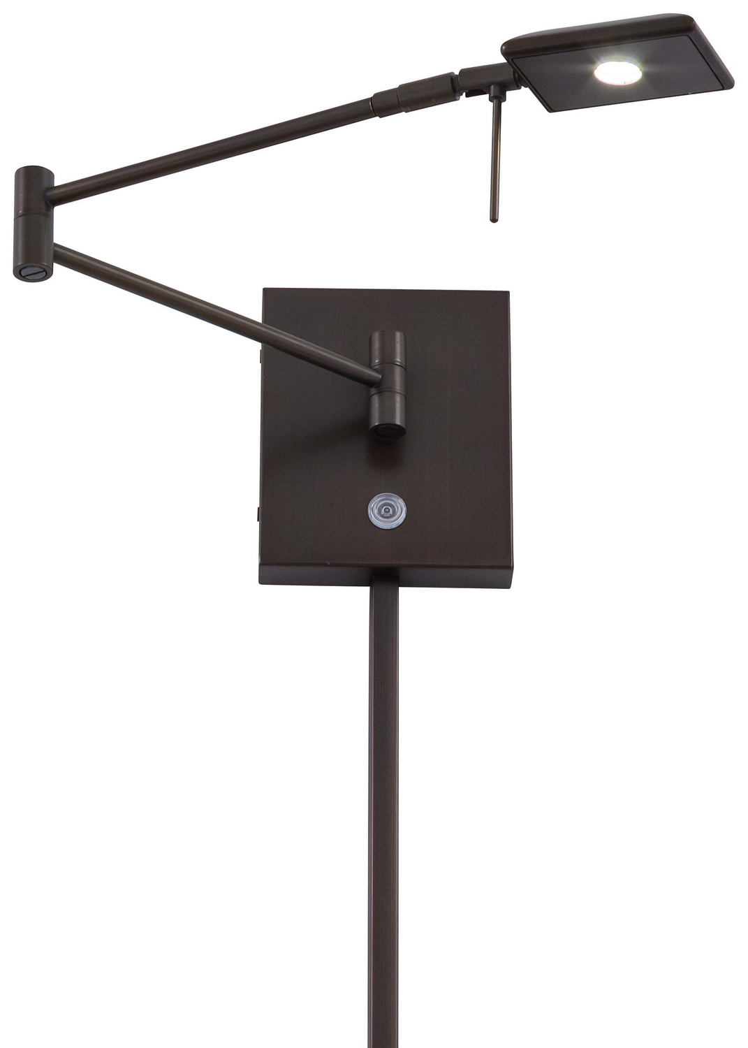 George Kovacs George'S Reading Room LED Swing Arm Wall Lamp in Copper Bronze Patina - P4328-647