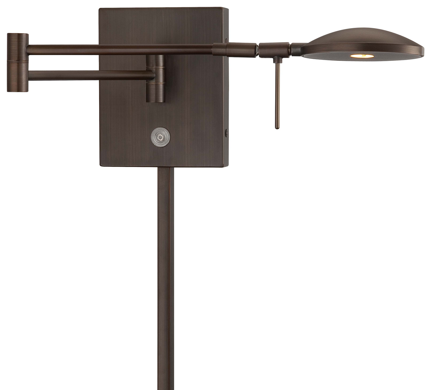 George Kovacs George'S Reading Room LED Swing Arm Wall Lamp in Copper Bronze Patina - P4338-647