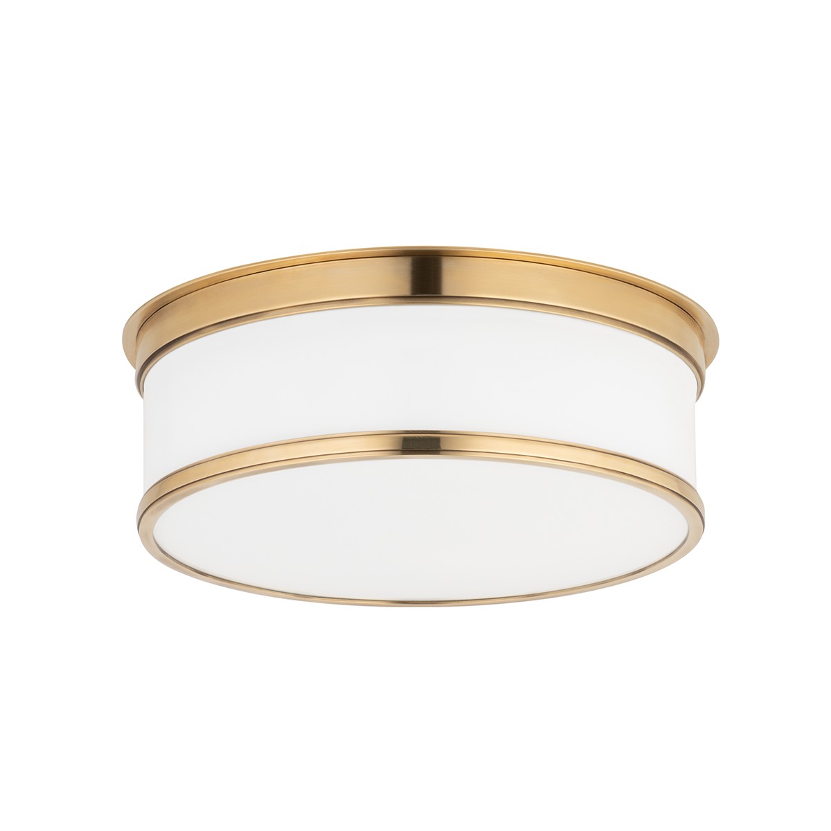 Hudson Valley Geneva Two Light Flush Mount in Aged Brass - 712-AGB