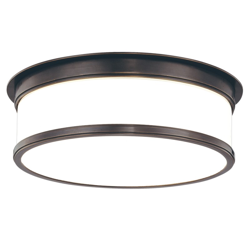 Hudson Valley Geneva Three Light Flush Mount in Old Bronze - 715-OB