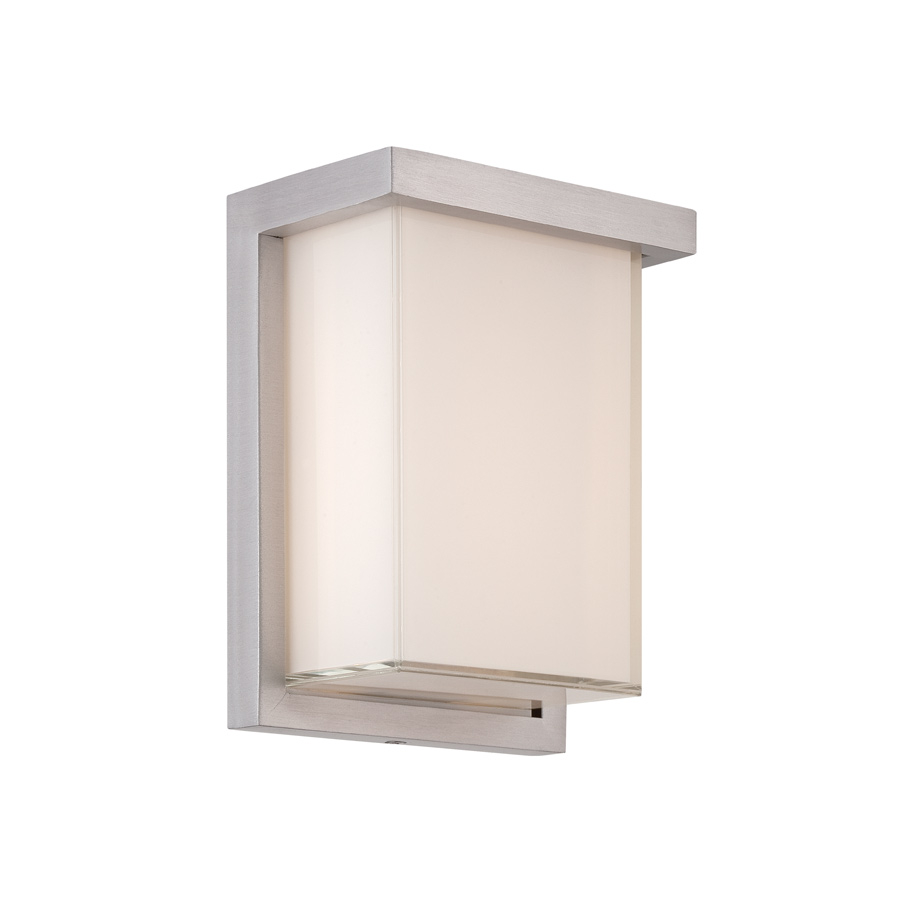 LED Outdoor Wall Sconce by Modern Forms - Ledge Collection, Brushed Aluminum Finish - WS-W1408-AL
