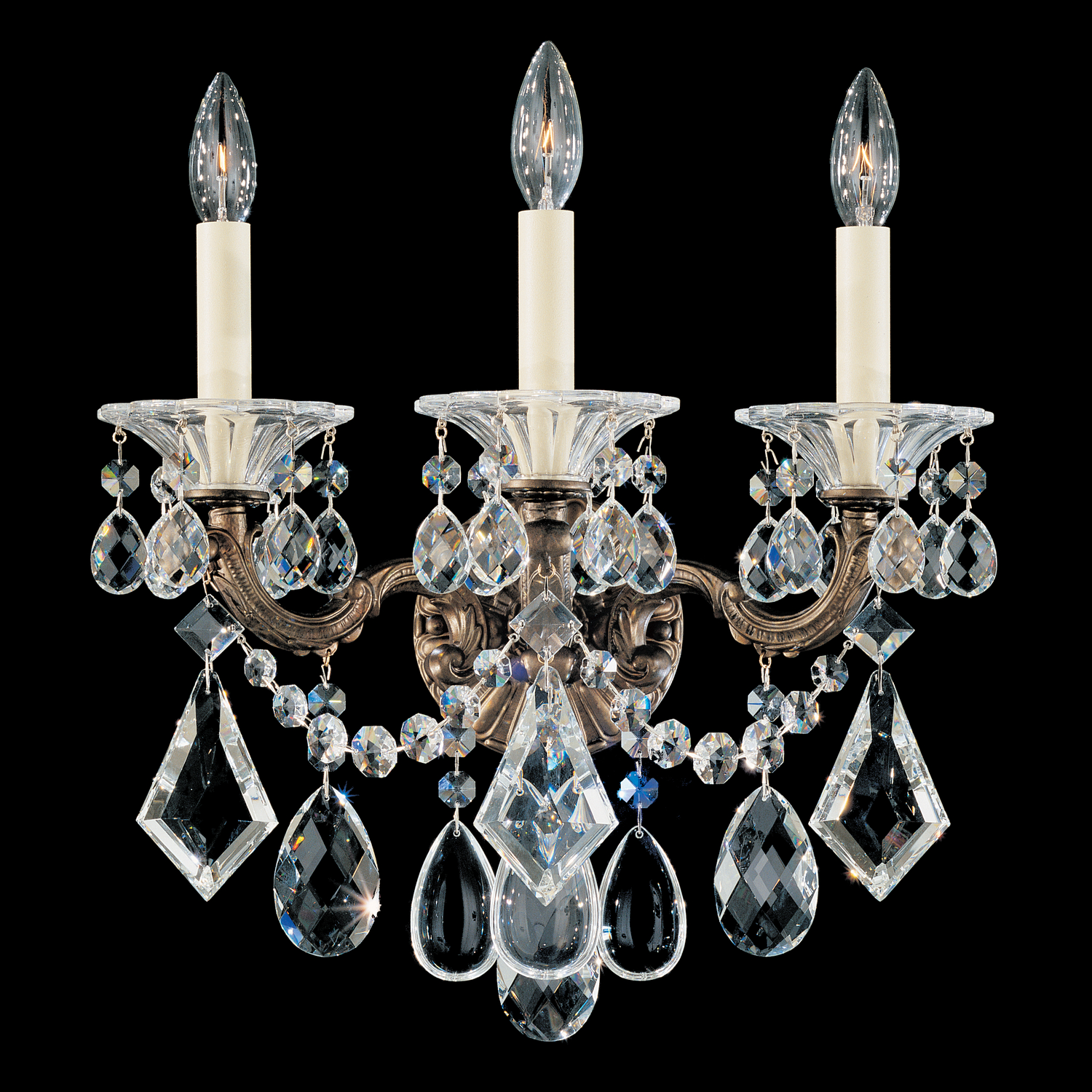 Schonbek La Scala Three Light Wall Sconce - 5002
