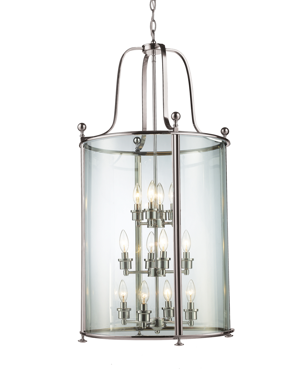 12 Light Chandelier by Z-Lite - Wyndham Collection, Brushed Nickel Finish - 191-12