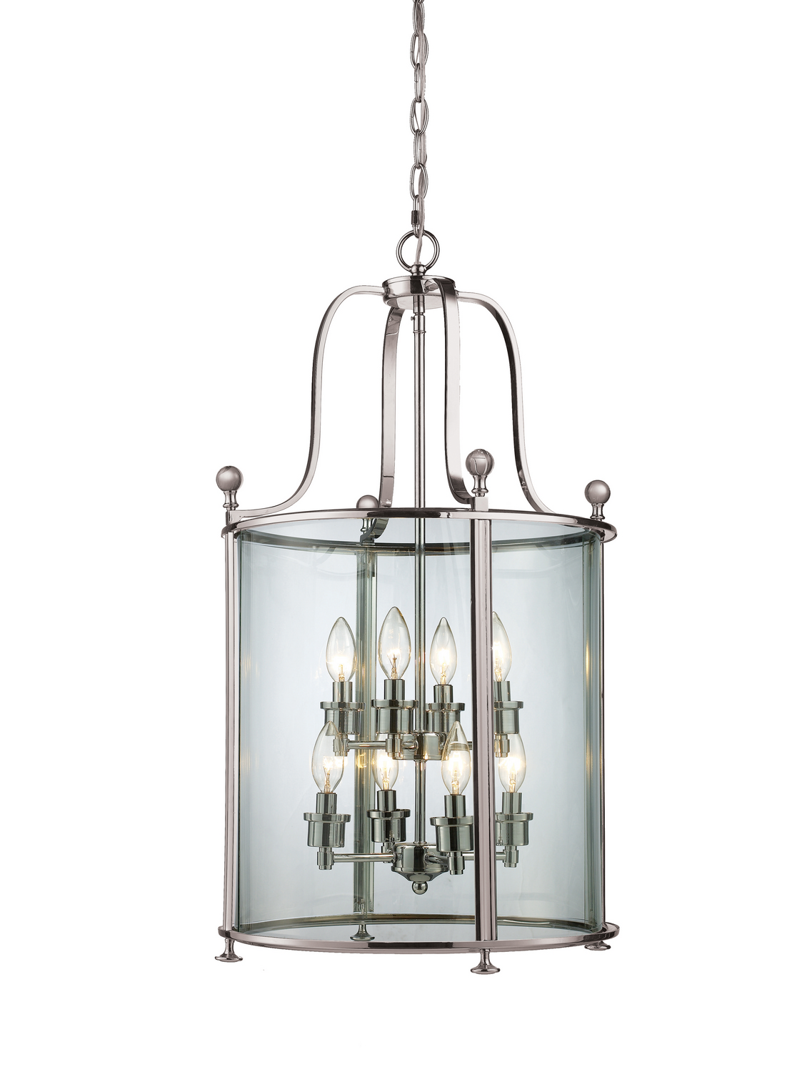 Eight Light Chandelier by Z-Lite - Wyndham Collection, Brushed Nickel Finish - 191-8
